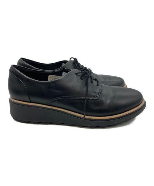 CLARKS（クラークス）CLARKS (クラークス) プレーントゥシューズ ブラック サイズ:24の古着・服飾アイテム