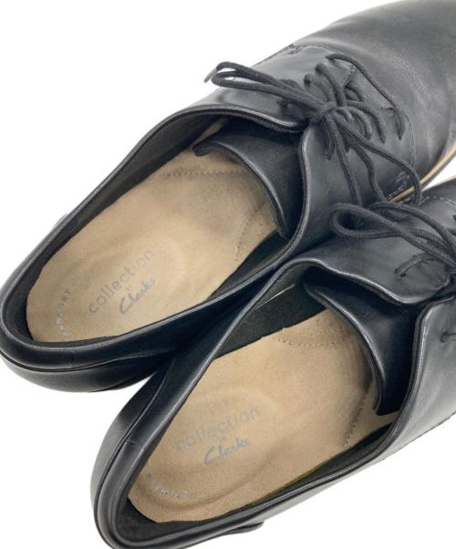 CLARKS（クラークス）CLARKS (クラークス) プレーントゥシューズ ブラック サイズ:24の古着・服飾アイテム