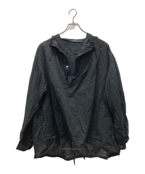 mizuiro-ind（ミズイロインド）mizuiro-ind (ミズイロインド) フード付ブラウス ブラック サイズ:Freeの古着・服飾アイテム