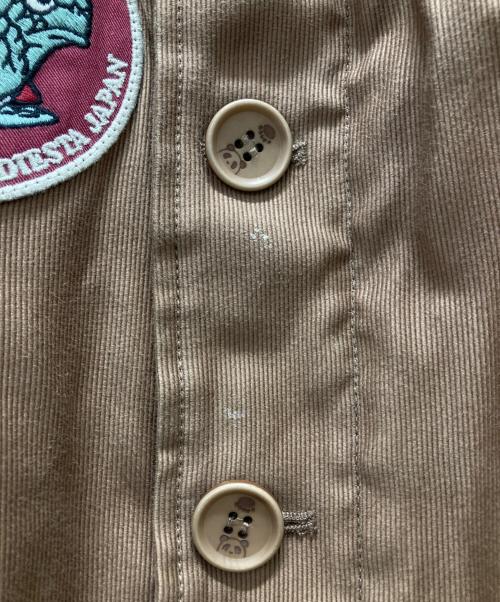 pandiesta japan（パンディエスタ ジャパン）pandiesta japan (パンディエスタ ジャパン) ヘビーツイルN-1ジャケット ブラウン サイズ:XLの古着・服飾アイテム