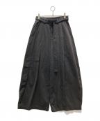 Eongulヨングル）の古着「velt volume pants」｜ブラック