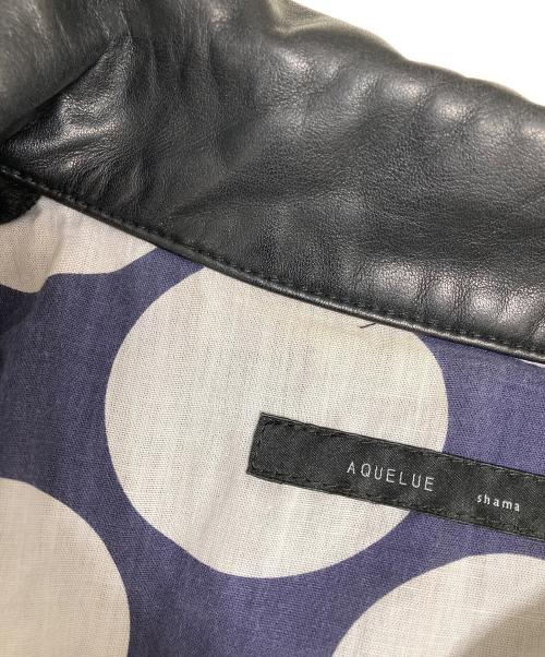 AQUELUE shama（アキュール シャマ）AQUELUE shama (アキュール シャマ) 切替ジャケット ブラック サイズ:Mの古着・服飾アイテム
