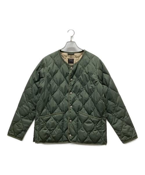 TAION（タイオン）TAION (タイオン) ミリタリー クルーネック ダウンジャケット カーキ サイズ:Lの古着・服飾アイテム