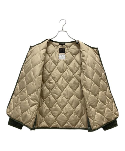 TAION（タイオン）TAION (タイオン) ミリタリー クルーネック ダウンジャケット カーキ サイズ:Lの古着・服飾アイテム