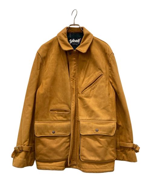Schott（ショット）Schott (ショット) レザーカーコート ブラウン サイズ:40の古着・服飾アイテム