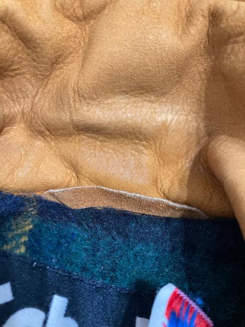 Schott（ショット）Schott (ショット) レザーカーコート ブラウン サイズ:40の古着・服飾アイテム