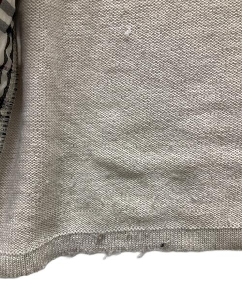 BURBERRY BLACK LABEL（バーバリーブラックレーベル）BURBERRY BLACK LABEL (バーバリーブラックレーベル) ドライバーズニット ベージュ サイズ:2の古着・服飾アイテム