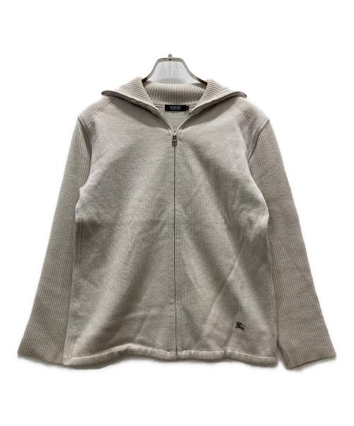 BURBERRY BLACK LABEL（バーバリーブラックレーベル）BURBERRY BLACK LABEL (バーバリーブラックレーベル) ドライバーズニット ベージュ サイズ:2の古着・服飾アイテム