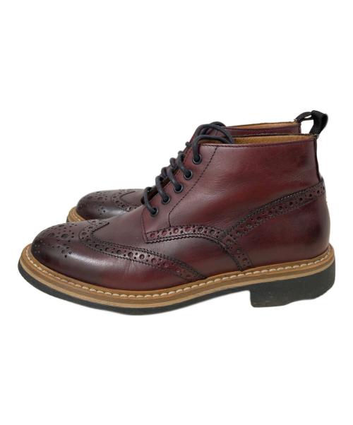 GIANCARLO MORELLI（ジャンカルロ モレリ）GIANCARLO MORELLI (ジャンカルロ モレリ) レースアップブーツ ボルドー サイズ:24.5の古着・服飾アイテム