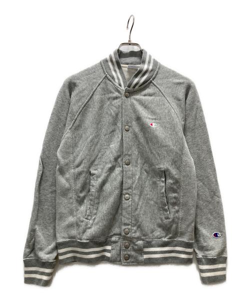 Champion REVERSE WEAVE（チャンピオン リバース ウィーブ）Champion REVERSE WEAVE (チャンピオン リバース ウィーブ) スウェットブルゾン グレー サイズ:Mの古着・服飾アイテム