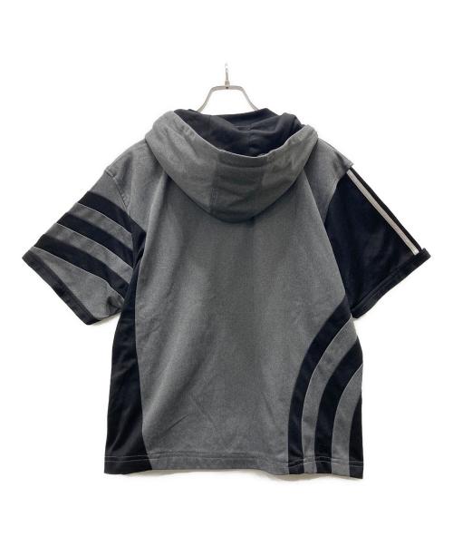 adidas（アディダス）adidas (アディダス) 80s スナップボタンハーフスリーブパーカー グレー サイズ:Mの古着・服飾アイテム