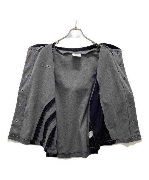 adidas（アディダス）adidas (アディダス) 80s スナップボタンハーフスリーブパーカー グレー サイズ:Mの古着・服飾アイテム