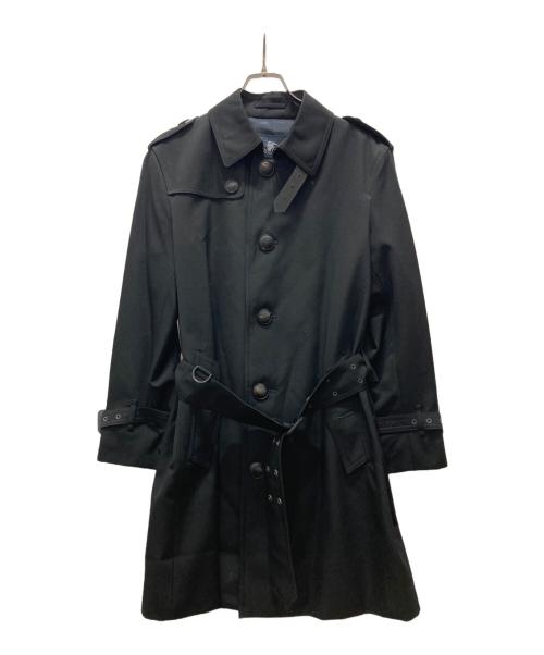 BURBERRY LONDON（バーバリーロンドン）BURBERRY LONDON (バーバリーロンドン) シングルトレンチコート ブラック サイズ:Lの古着・服飾アイテム