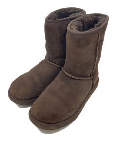 中古・古着通販】UGG (アグ) レザーサボサンダル ブラウン サイズ:24