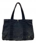 PORTERポーター）の古着「ペイント トートバッグ」｜ブラック