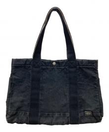 PORTER（ポーター）の古着「ペイント トートバッグ」｜ブラック
