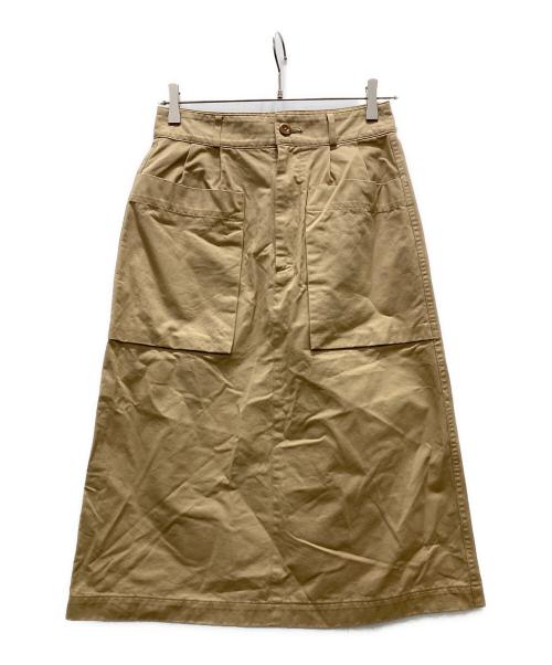 MHL（エムエイチエル）MHL (エムエイチエル) コットンスカート ベージュ サイズ:1の古着・服飾アイテム