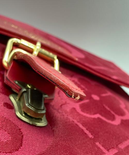 MOSCHINO CHEAP&CHIC（モスキーノ チープ アンド シック）MOSCHINO CHEAP&CHIC (モスキーノ チープ アンド シック) ジャガード2WAYバッグ レッドの古着・服飾アイテム