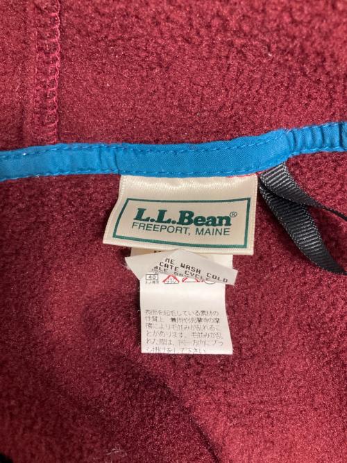 L.L.Bean（エルエルビーン）L.L.Bean (エルエルビーン) 80s筆記体ロゴ刺繍フリースジャケット オレンジ サイズ:8の古着・服飾アイテム