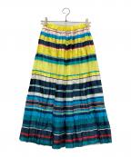 Diagram GRACE CONTINENTALダイアグラム グレースコンチネンタル）の古着「カラフルボーダープリーツスカート」｜マルチカラー