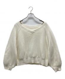 Diagram GRACE CONTINENTAL（ダイアグラム グレースコンチネンタル）の古着「オーバーチュールニット」｜ホワイト