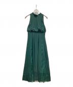 FRAY IDフレイ アイディー）の古着「アメスリレースコンビドレス」｜グリーン