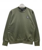 THE NORTH FACEザ ノース フェイス）の古着「HEATHER LOGO CREW」｜カーキ