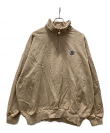 KEBOZ（ケボズ）の古着「ハーフジップスウェット」｜ベージュ