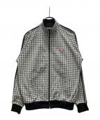 FRED PERRYフレッドペリー）の古着「欧州製 千鳥柄 トラックジャケット」｜グレー