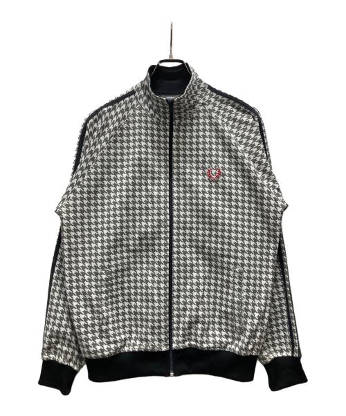 FRED PERRY（フレッドペリー）FRED PERRY (フレッドペリー) 欧州製 千鳥柄 トラックジャケット グレー サイズ:Mの古着・服飾アイテム