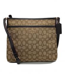 COACH（コーチ）の古着「シグネチャーショルダーバッグ」｜ベージュ