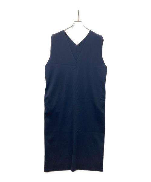 KUMIKYOKU（クミキョク）KUMIKYOKU (クミキョク) ノースリーブワンピース ネイビー サイズ:6の古着・服飾アイテム