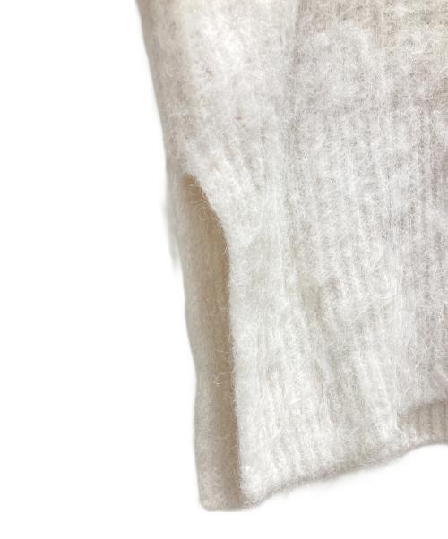 acka（エーシーケーエー）acka (エーシーケーエー) モヘアニット/ mohair flare knit ホワイト サイズ:Fの古着・服飾アイテム