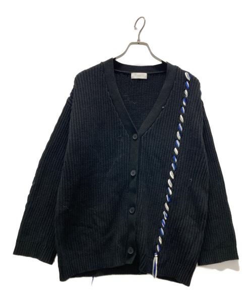 HARE（ハレ）HARE (ハレ) ニットカーディガン ブラック サイズ:Fの古着・服飾アイテム