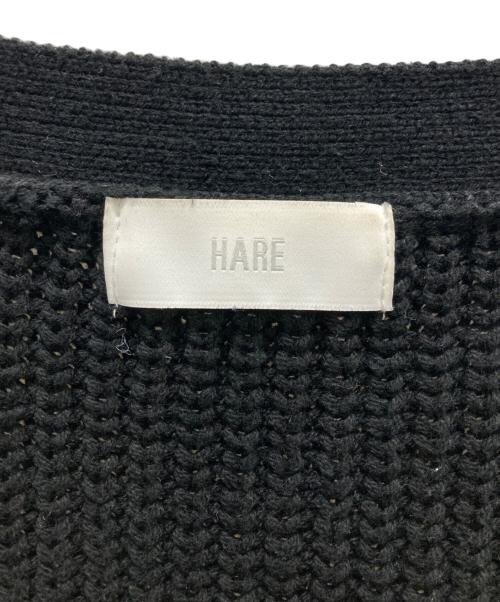 HARE（ハレ）HARE (ハレ) ニットカーディガン ブラック サイズ:Fの古着・服飾アイテム