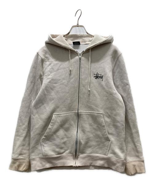 stussy（ステューシー）stussy (ステューシー) ジップパーカー ホワイト サイズ:Sの古着・服飾アイテム