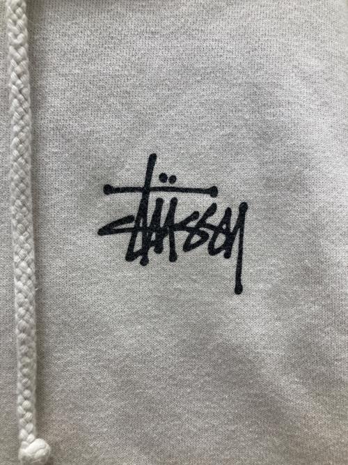 stussy（ステューシー）stussy (ステューシー) ジップパーカー ホワイト サイズ:Sの古着・服飾アイテム