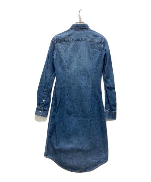 POLO RALPH LAUREN（ポロ・ラルフローレン）POLO RALPH LAUREN (ポロ・ラルフローレン) デニムシャツワンピース インディゴ サイズ:XSの古着・服飾アイテム