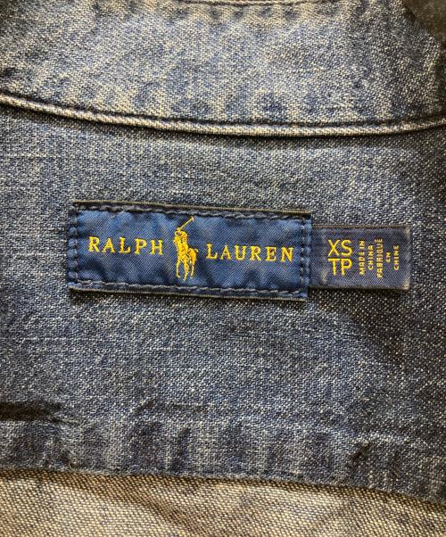 POLO RALPH LAUREN（ポロ・ラルフローレン）POLO RALPH LAUREN (ポロ・ラルフローレン) デニムシャツワンピース インディゴ サイズ:XSの古着・服飾アイテム
