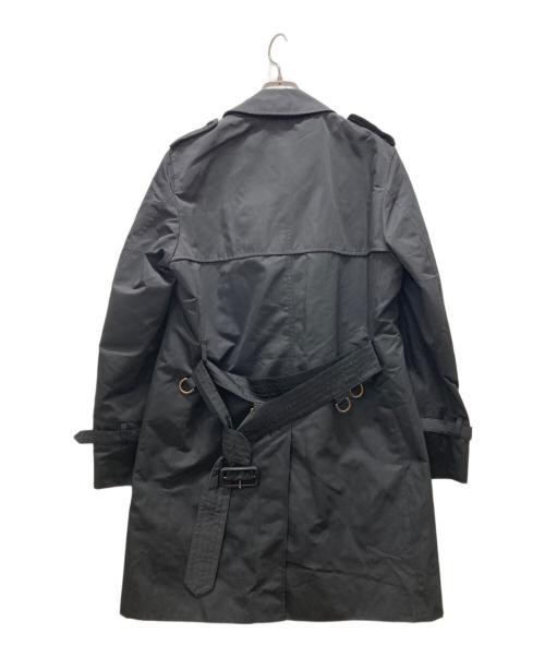 Aquascutum（アクアスキュータム）Aquascutum (アクアスキュータム) キルティングライナー付トレンチコート ブラック サイズ:Mの古着・服飾アイテム