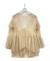 SLOBE IENA（スローブ イエナ）の古着「habi tulle tiered ブラウス」｜ベージュ
