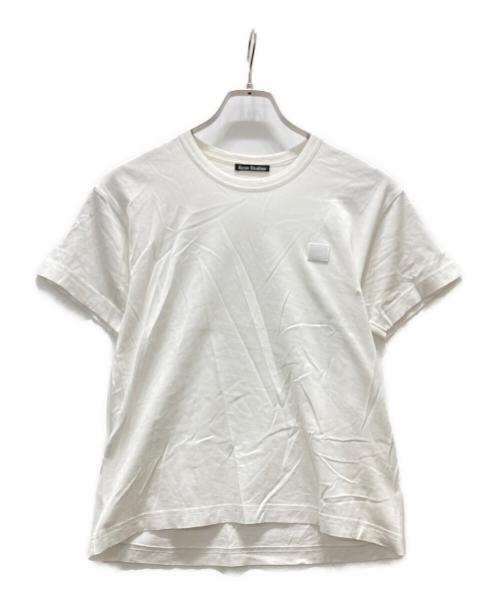 Acne studios（アクネ ストゥディオス）ACNE STUDIOS (アクネ ストゥディオス) フェイスパッチTシャツ ホワイト サイズ:XXSの古着・服飾アイテム