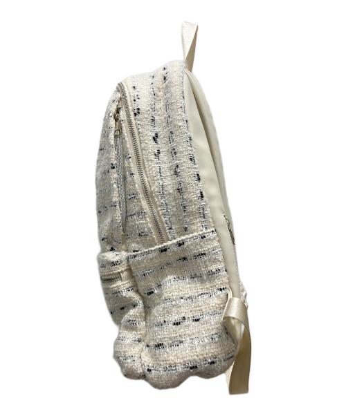 a-jolie（アジョリー）a-jolie (アジョリー) ツイードデイパック ベージュの古着・服飾アイテム