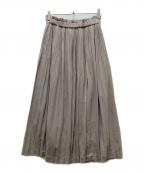 ESTNATIONエストネーション）の古着「プリーツスカート」｜グレー