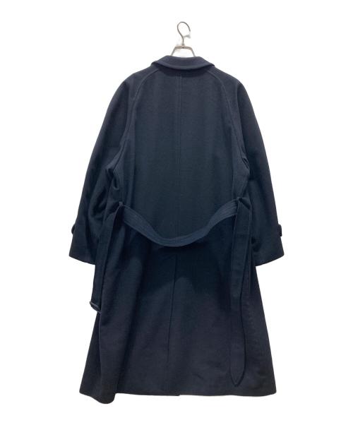 NINA RICCI（ニナリッチ）NINA RICCI (ニナリッチ) カシミヤ混ロングステンカラーコート ネイビー サイズ:50の古着・服飾アイテム