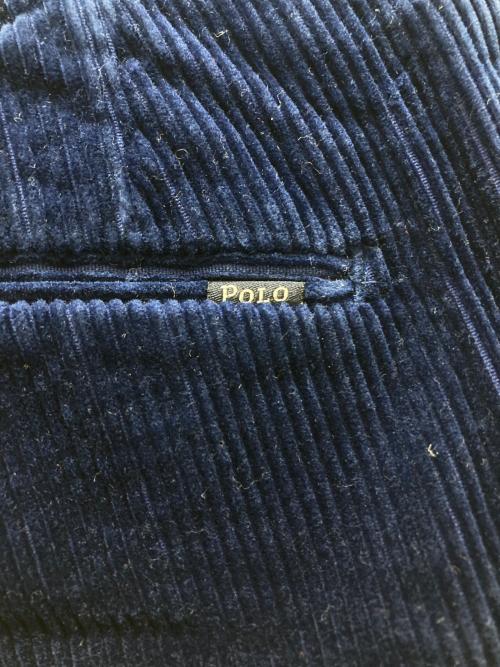 POLO RALPH LAUREN（ポロ・ラルフローレン）POLO RALPH LAUREN (ポロ・ラルフローレン) コーデュロイパンツ ネイビー サイズ:34の古着・服飾アイテム