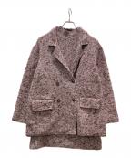 Snidelスナイデル）の古着「ニットワンピ×ジャケット」｜ピンク