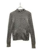 Ralph Lauren POLO SPORTラルフローレン ポロスポーツ）の古着「ケーブルニットジャケット」｜グレー