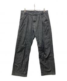 Schott（ショット）の古着「デニムベルテッドパンツ」｜グレー