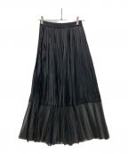 VERMEIL par ienaヴェルメイユ パー イエナ）の古着「プリーツスカート」｜ブラック